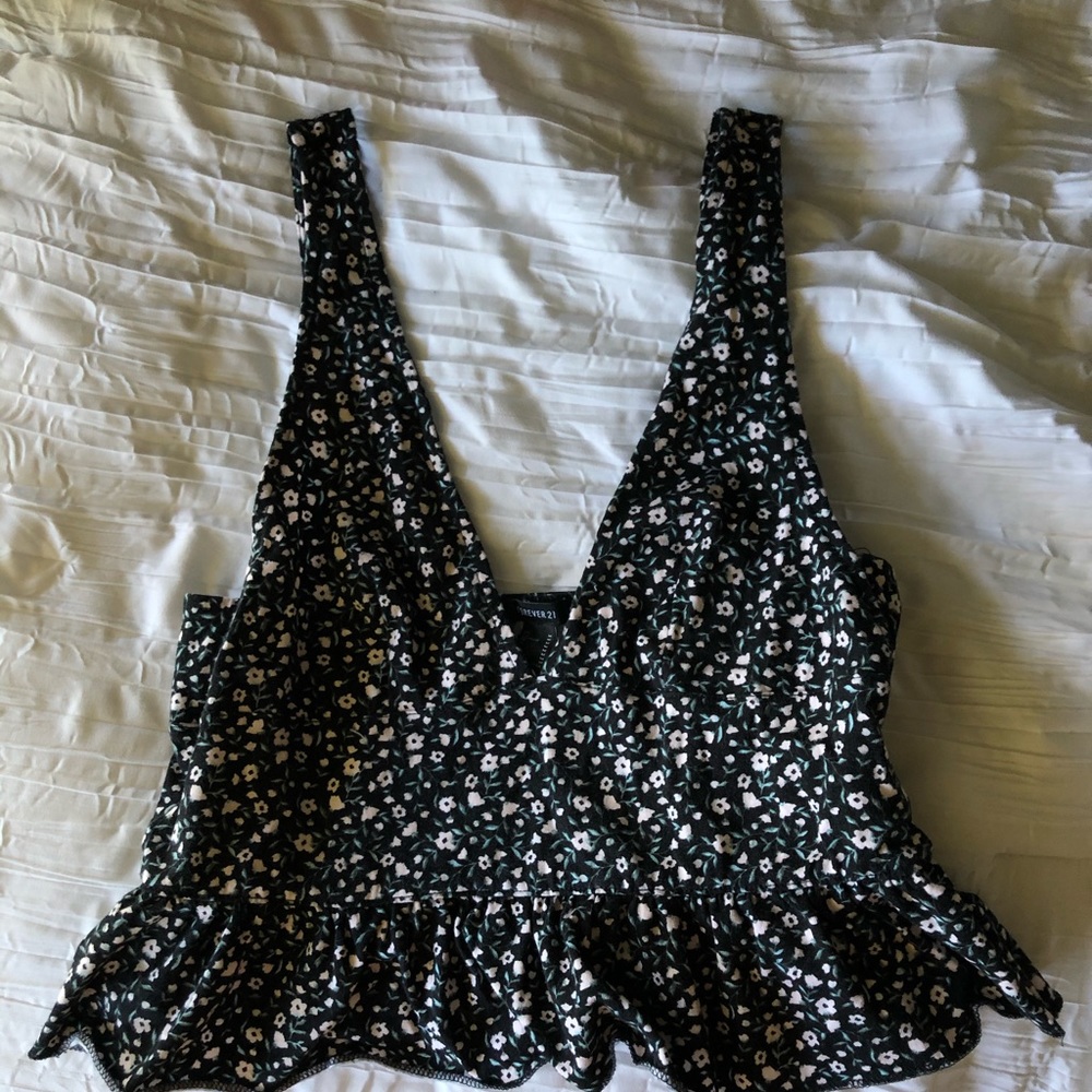 flowery tank top